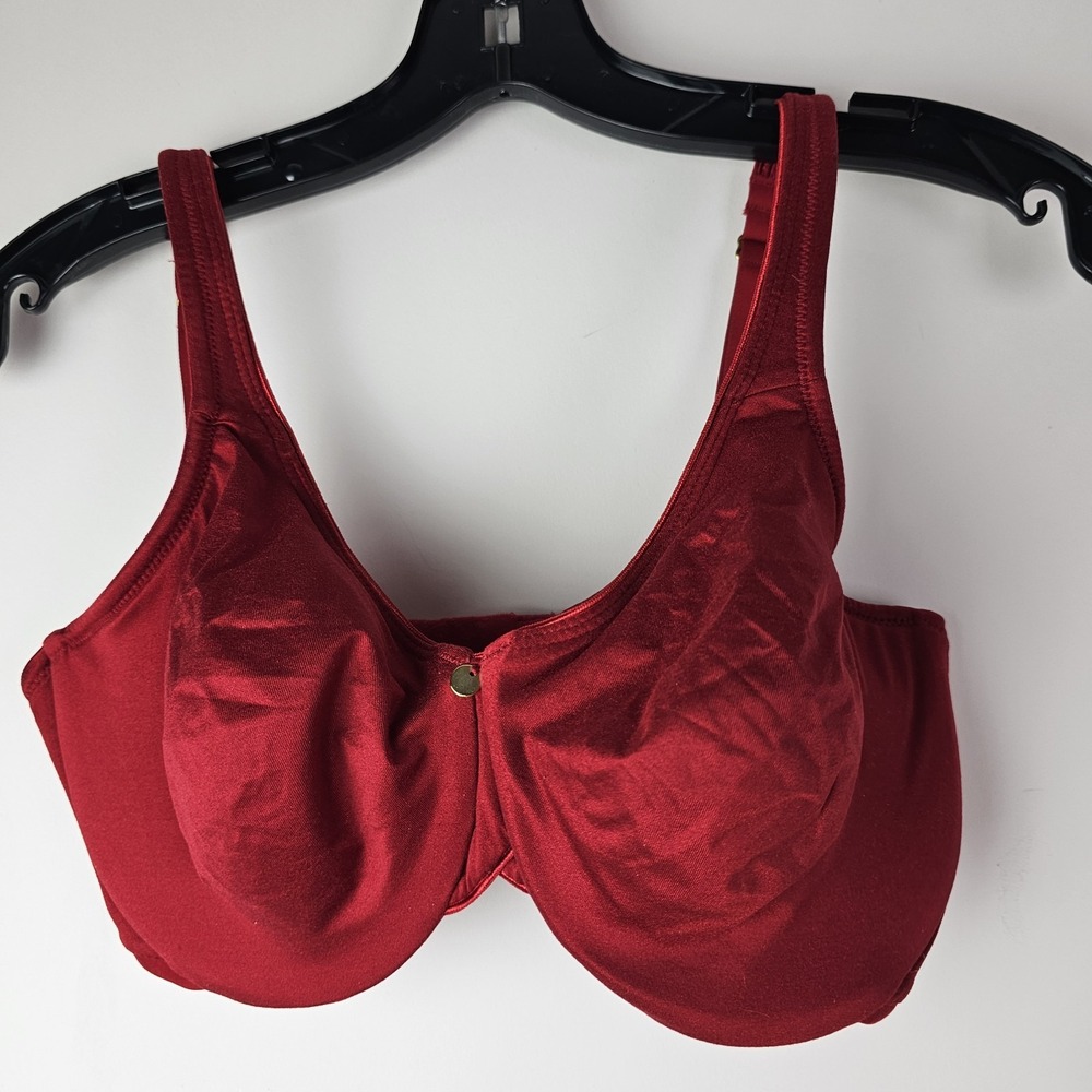 Lilyette Women's Full Support Bra Red‎ 36D 0402 Dream Comfort Gentle Lift UW